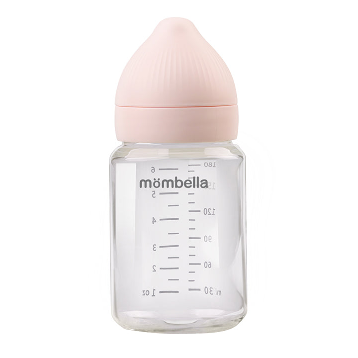 Mombella Classic 6OZ Glass Baby Feeding Bottle