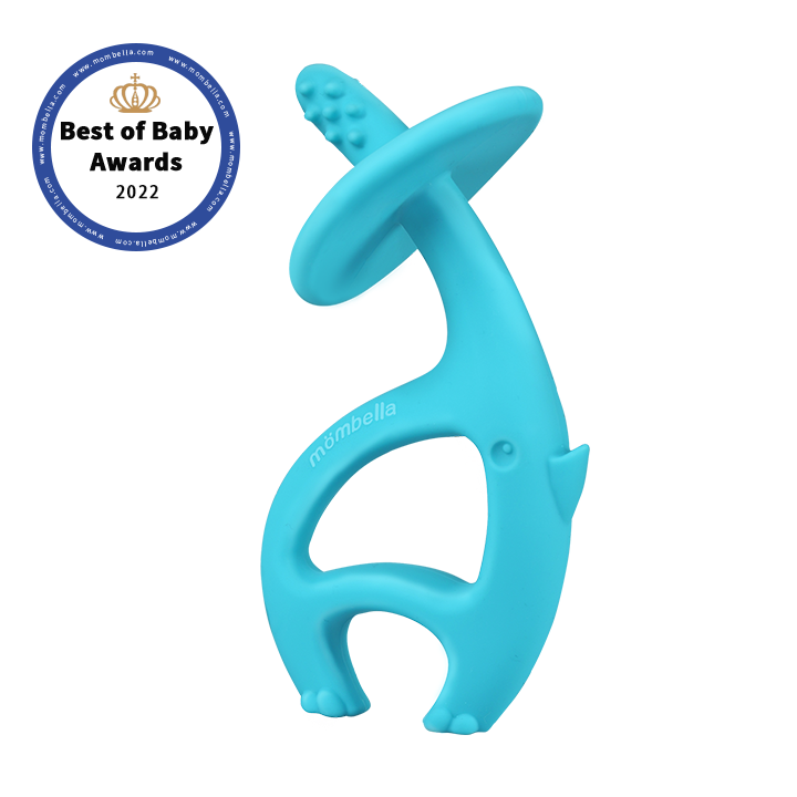 Mombella Dancing Elephant Teether Toy For 4 Months Baby With A Free Clip