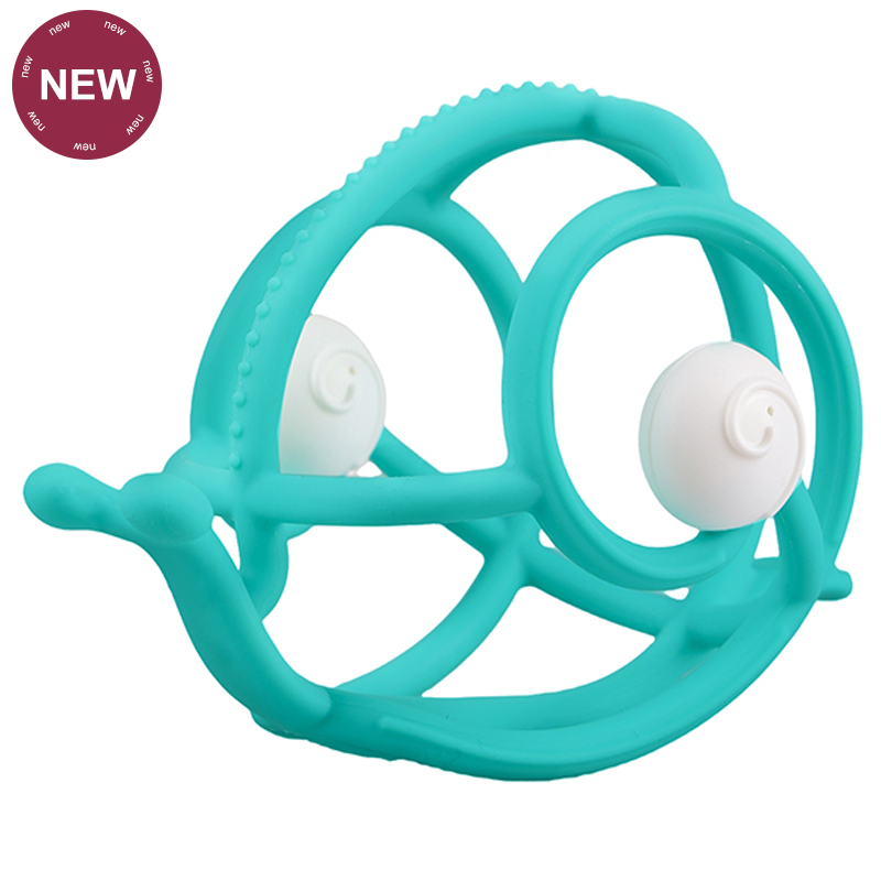 Mombella S2 Snail Rattle & Sensory Teether Toy For 0M+ Baby Original Design