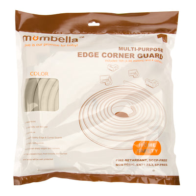 MOMBELLA Multi-purpose edge corner guard 16ft and 4 corners Home safety Grey Color - mombella