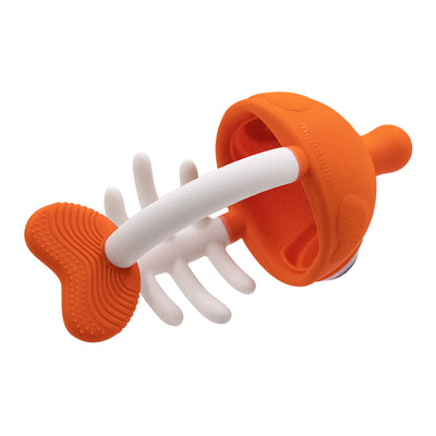Mombella Clownfish 3 w 1 Kojąca i Pop Fidget Sensoryczna zabawka gryzak dla dzieci powyżej 3 miesięcy z bezpłatnym klipsem