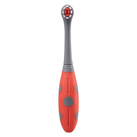 Mombella Ladybug Toddler Red Dot Bristle Toothbrush For 2-year-old and ...