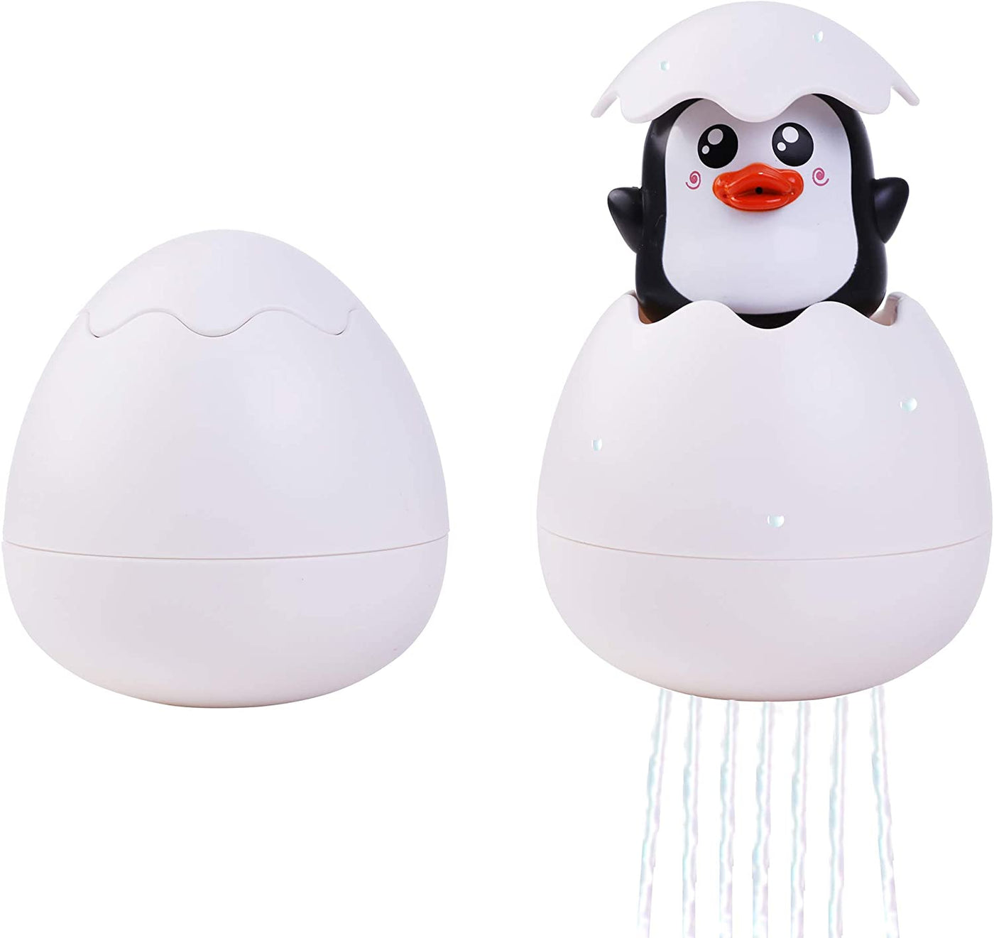 Letnia zabawa Pingwiny Jajka Nadziewarki do koszy, Zabawki do kąpieli dla niemowląt dla małych dzieci w wieku 1-3 lat