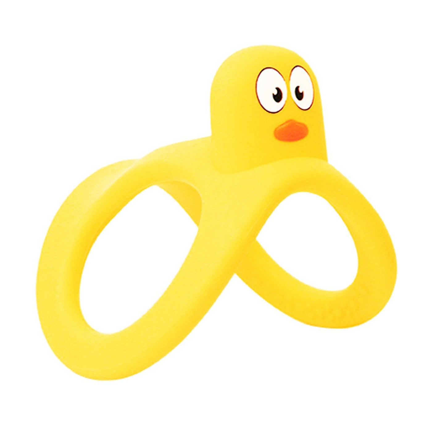 Yellow Duck Roly Polys Mombella Yellow Duck Roly Poly Teether — Silicone Teething Toy – Mombella