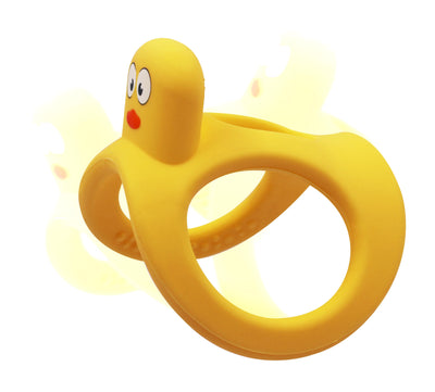 Mombella Yellow Duck Roly Poly Teether Toy For 3 Month+ Baby Original Design - mombella