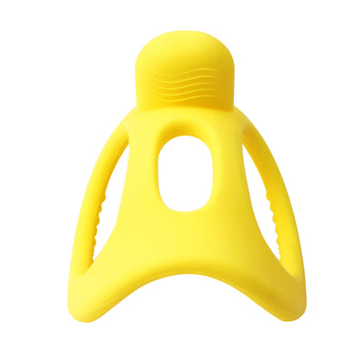Mombella Yellow Duck Roly Poly Teether Toy For 3 Month+ Baby Original Design - mombella